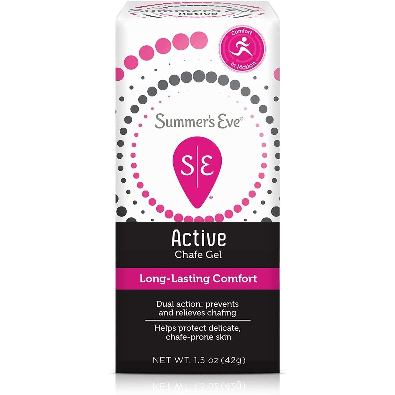 slide 1 of 6, Summer's Eve Active Chafe Gel - Prevents & Relieves Chafing, 1.5 oz