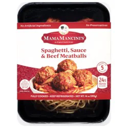 Mama Mancini's Spaghetti, Sauce & Beef Meatballs 14 oz