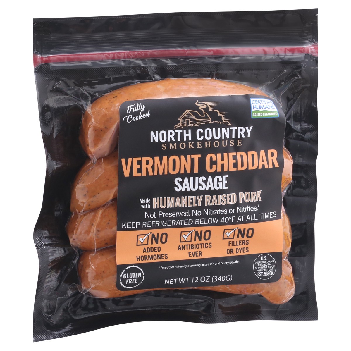 slide 8 of 12, North Country Smokehouse Vermont Cheddar Sausage 12 oz, 12 oz