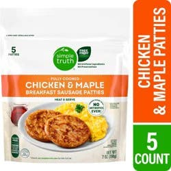 Simple Truth® Fully Cooked Chicken and Maple Breakfast Sausage Patties