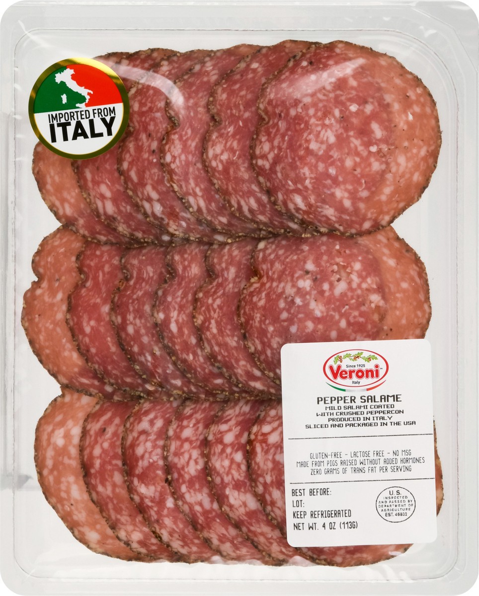 slide 4 of 9, Veroni Salame Pepper 4 Oz, 1 ct