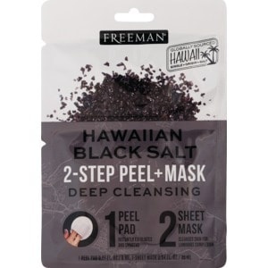 slide 1 of 1, Freeman Hawaiian Black Salt 2-Step Peel + Mask, 1 ct