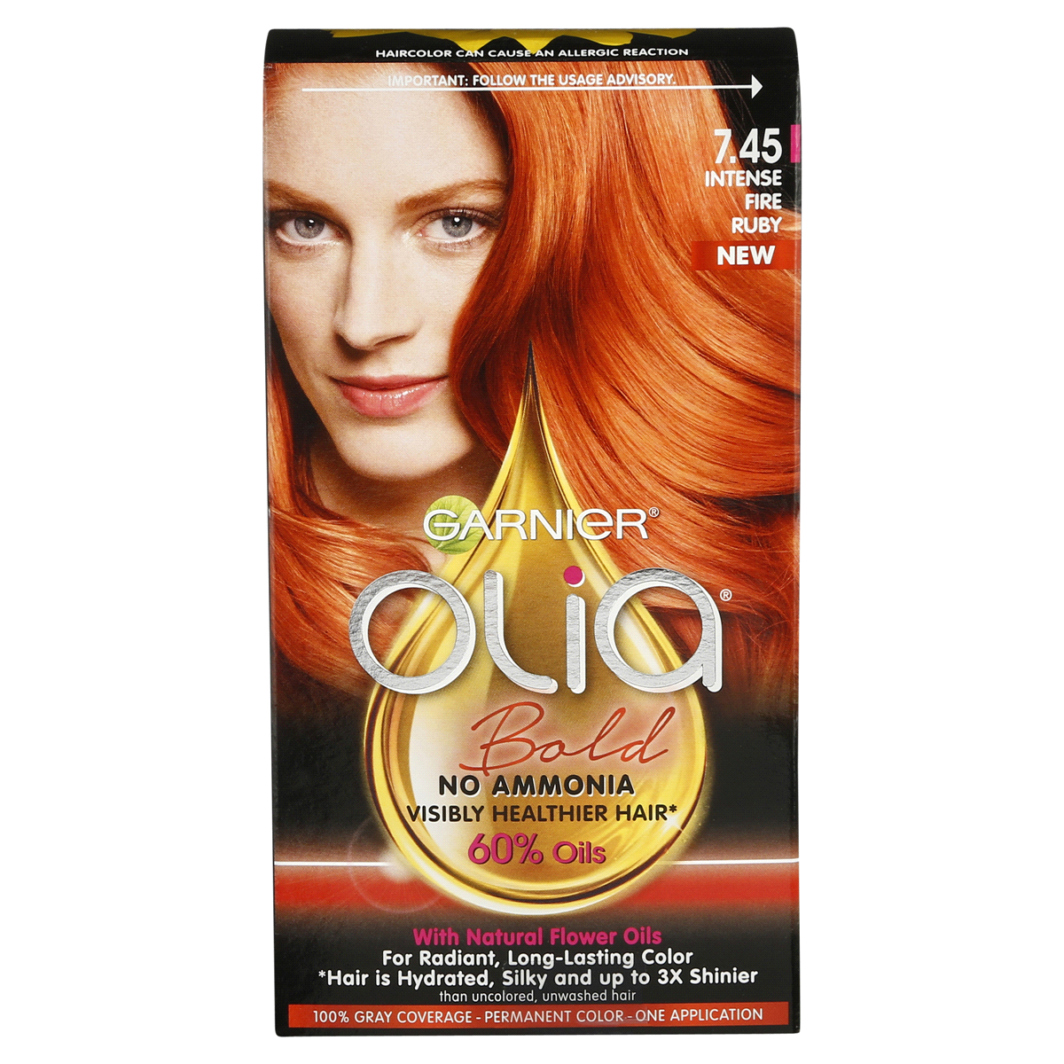 slide 1 of 25, Garnier Olia Oil Powered Permanent Hair Color, 1 ct