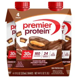 Premier Protein Shake, Chocolate Peanut Butter, 30g Protein, 11 Fl Oz, 4 Ct