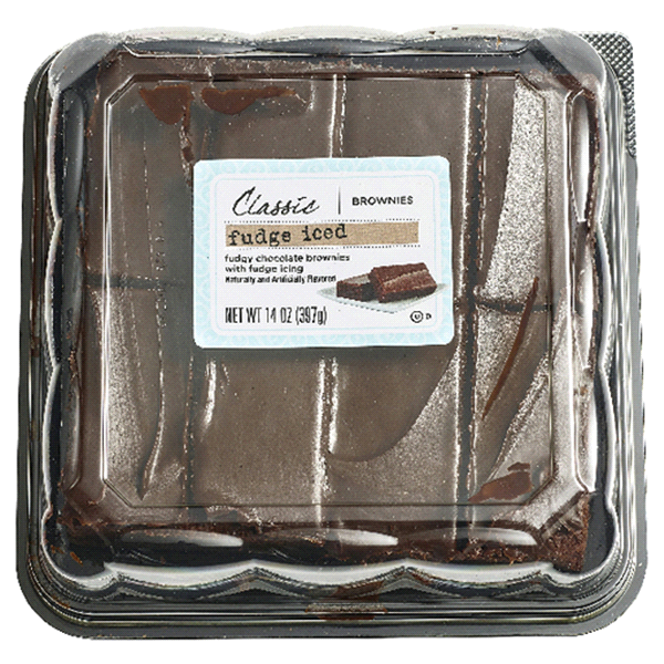 slide 1 of 1, Classic Brownie Fudge Iced, 14 oz