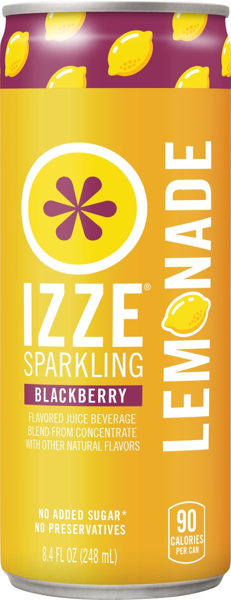 slide 2 of 11, Izze Blackberry Sparkling Lemonade 8.4 oz, 8.4 oz