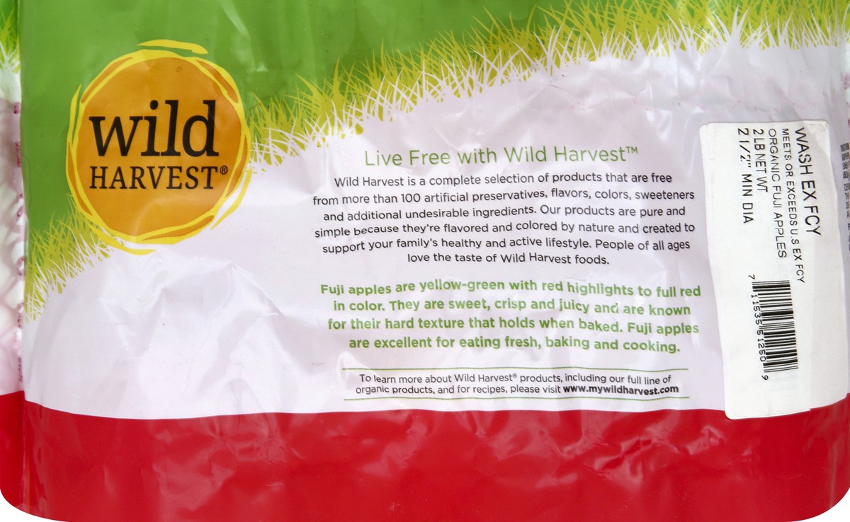 slide 7 of 7, Wild Harvest Organic Fuji Bag Apples, 2 lb