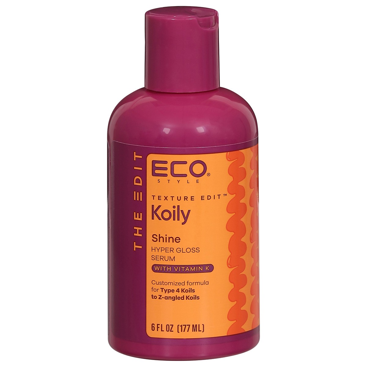 slide 3 of 4, Eco Styler Texture Edit Koily Hyper Gloss Shine Serum with Vitamin K 6 fl oz, 6 fl oz
