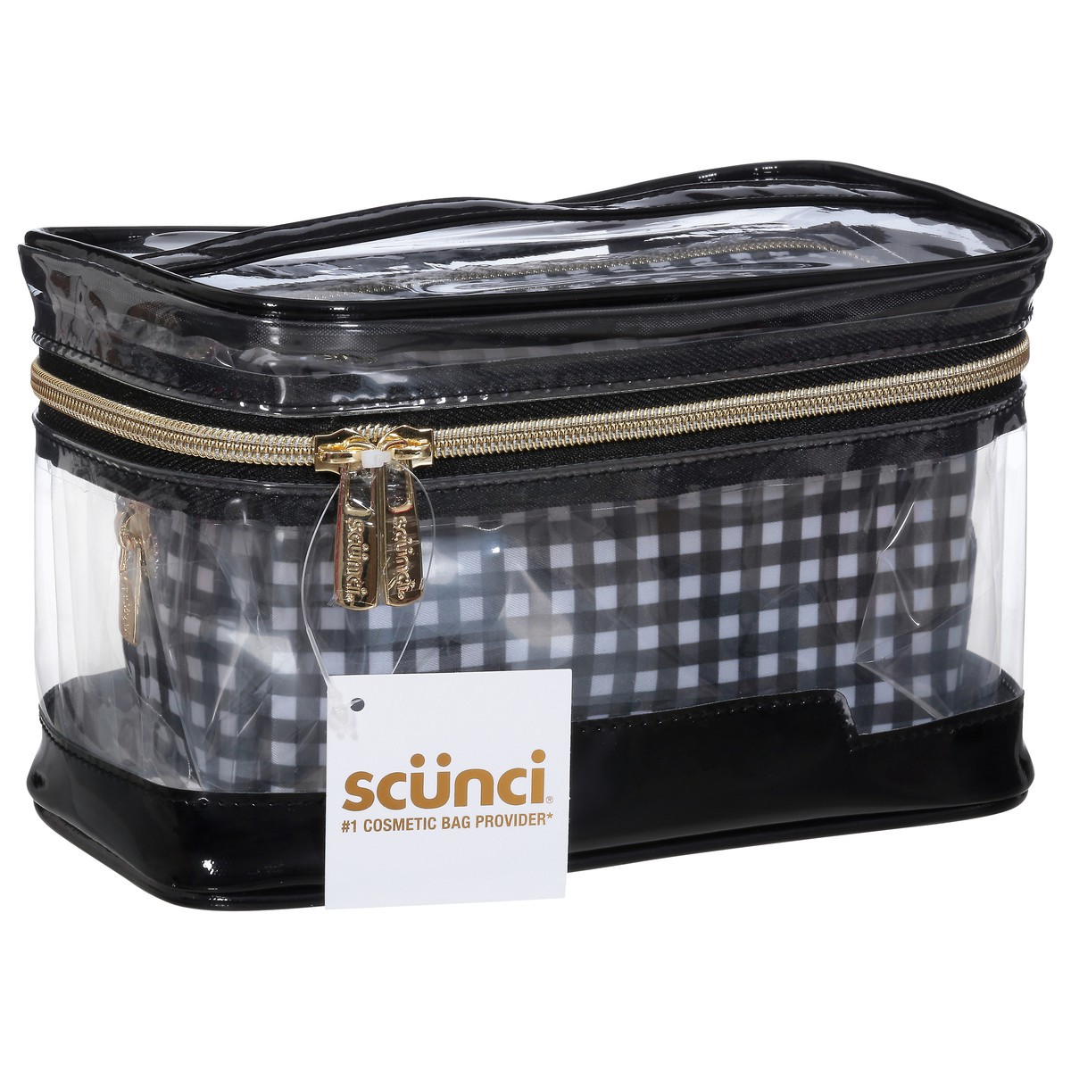 slide 9 of 9, Allegro Train Case All Checkered, 2 ct