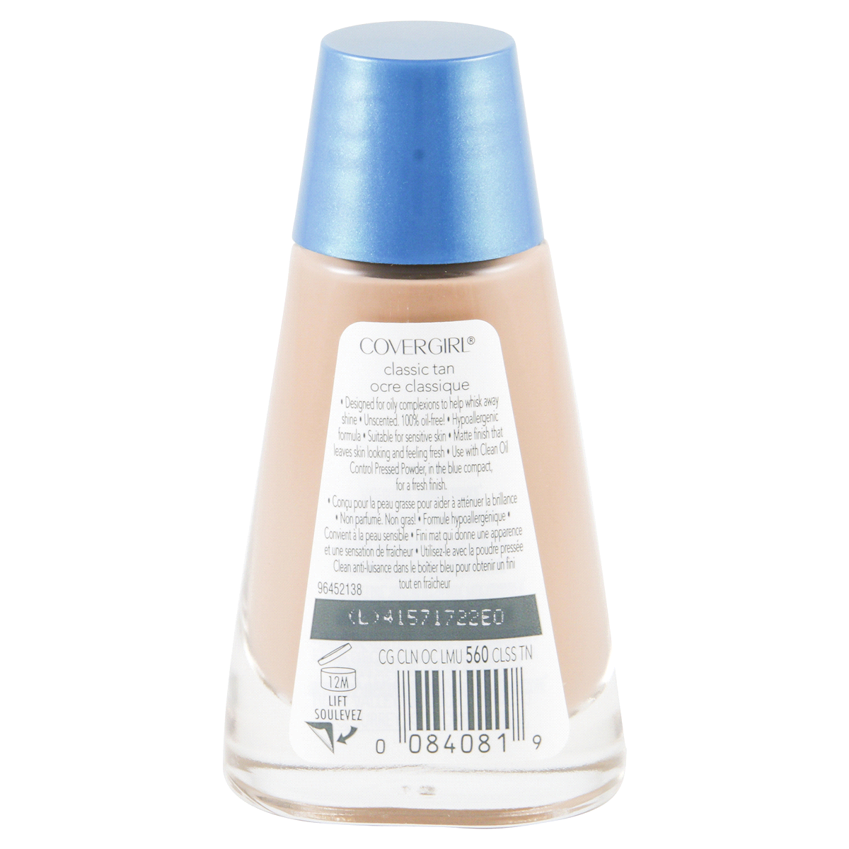 slide 2 of 2, Covergirl Clean Liquid Makeup Oil Control Classic Tan 560, 560 x 1 fl oz