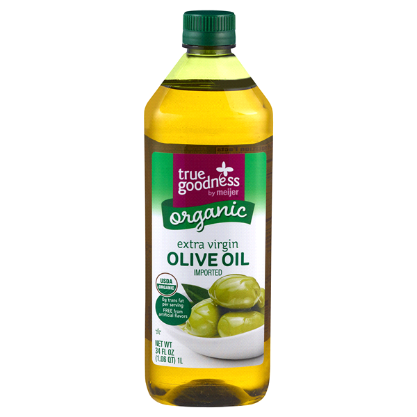 slide 1 of 1, True Goodness Organic Extra Virgin Olive Oil, 34 oz