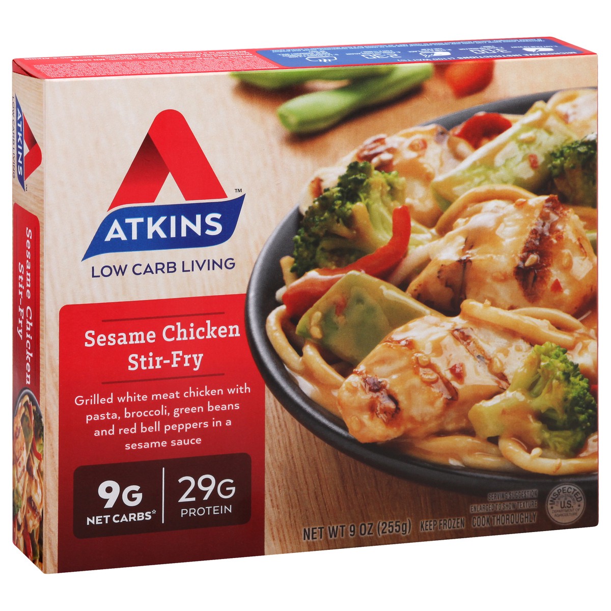 slide 2 of 13, Atkins Sesame Chicken, 9 oz