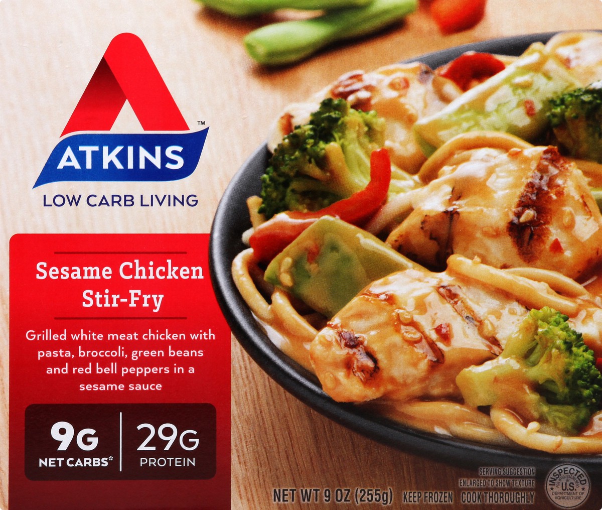 slide 4 of 13, Atkins Sesame Chicken, 9 oz