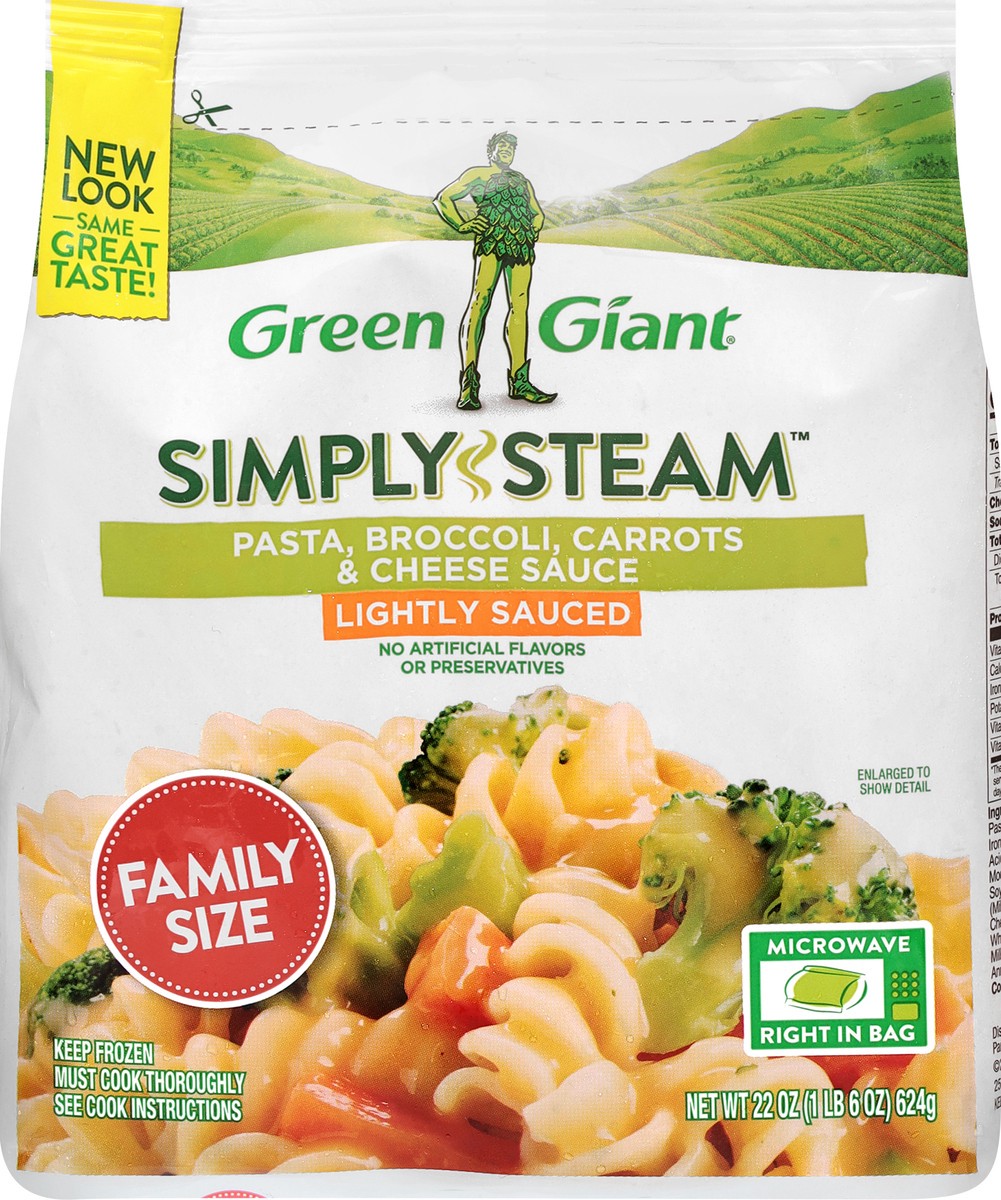 slide 8 of 8, Green Giant Pasta, Broccoli, Carrots & Cheese Sauce, 22 oz