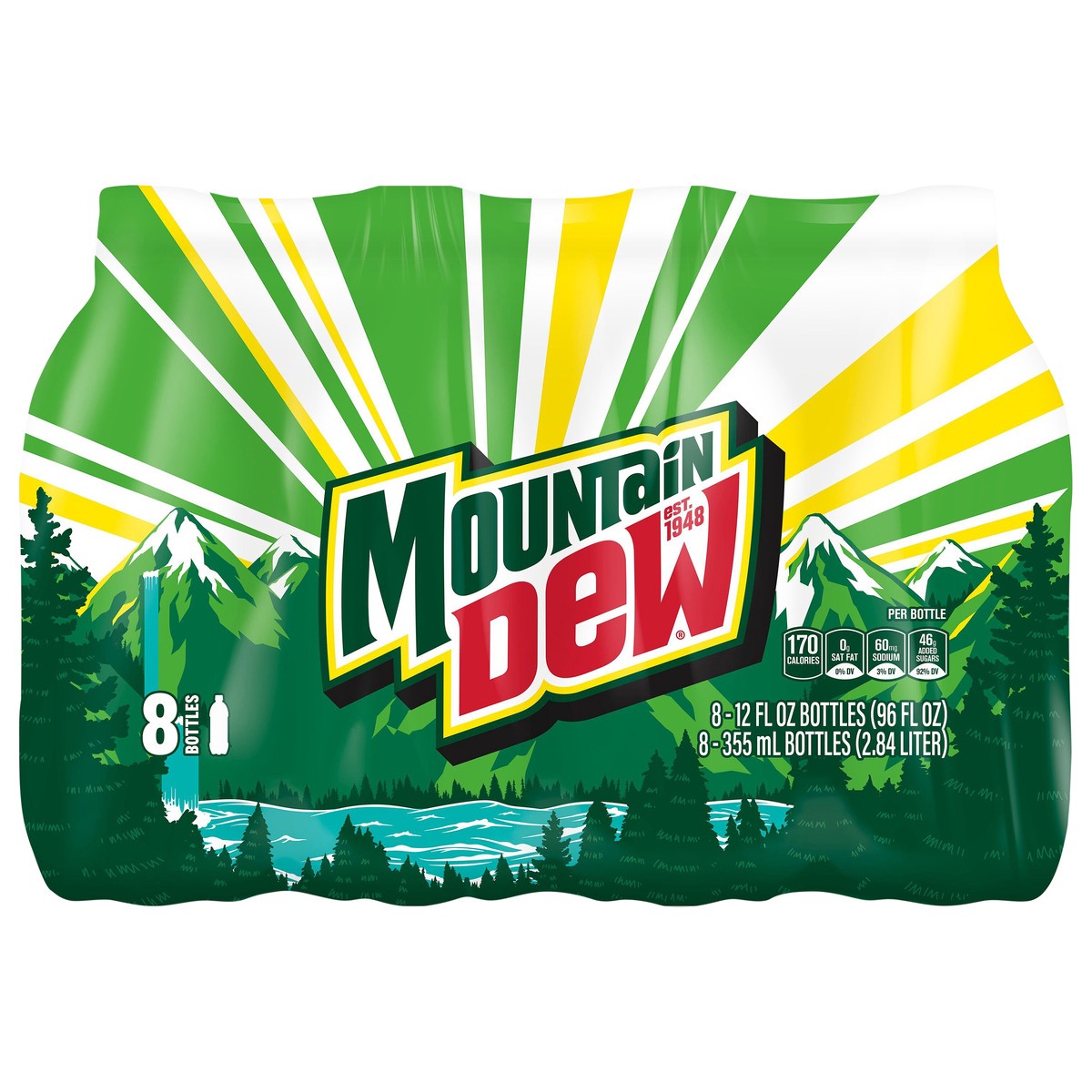 slide 1 of 3, Mountain Dew Soda, 8 ct; 12 oz
