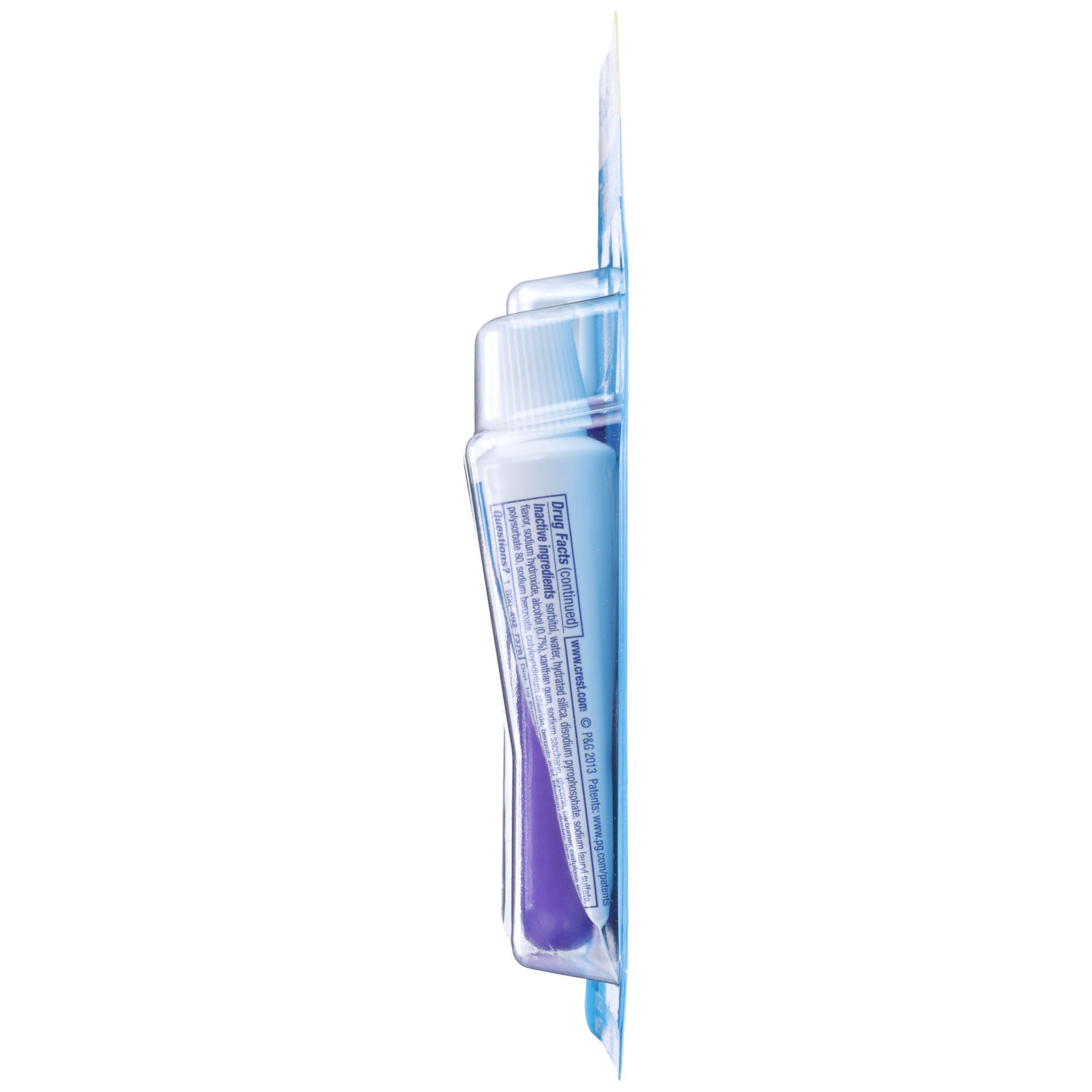 slide 3 of 6, TopCare Travel Toothbrush with Crest Complete Toothpaste, 2 ct