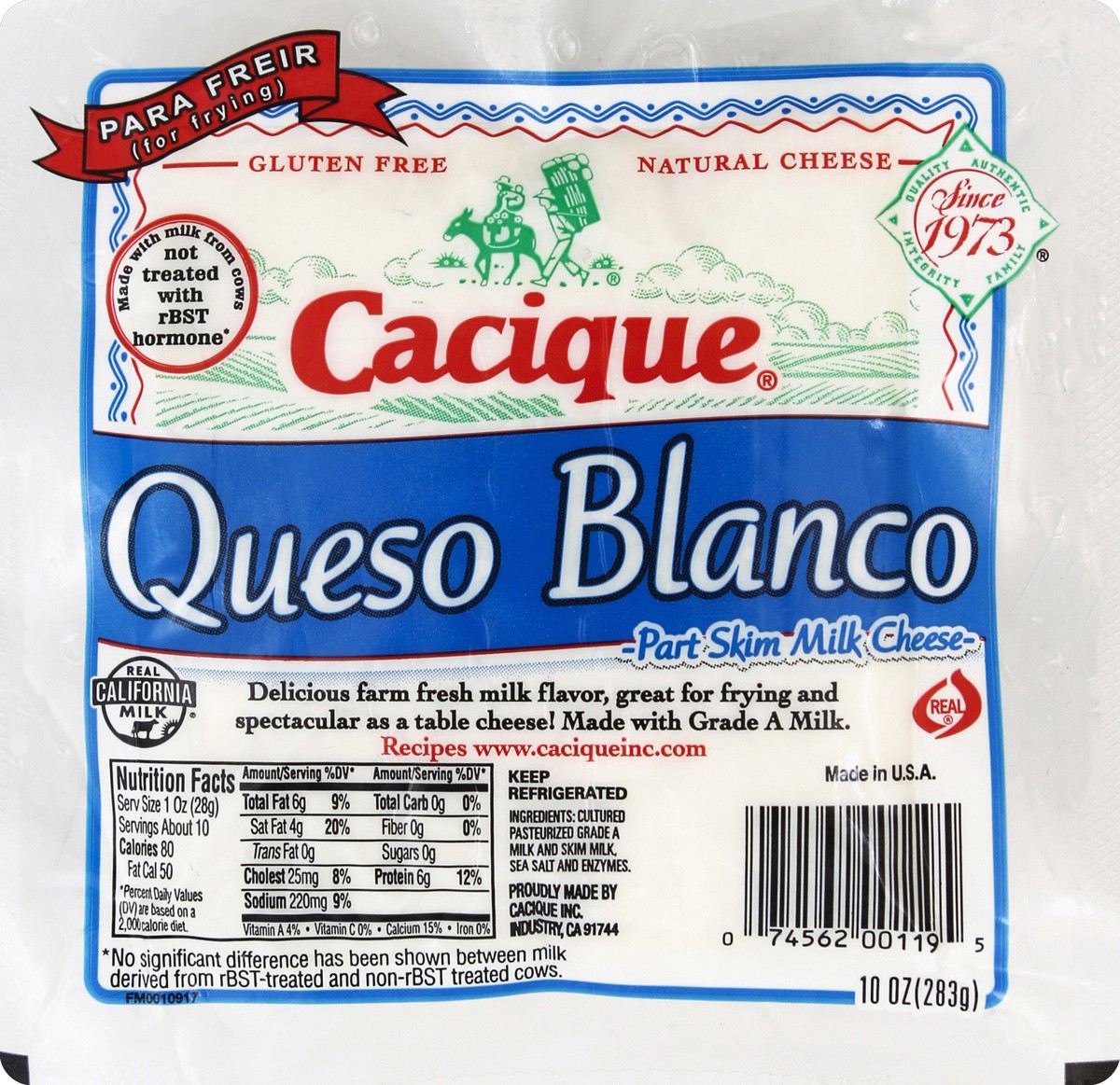 slide 5 of 5, Cacique Queso Blanco, 10 oz