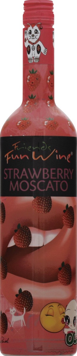 slide 5 of 6, Friends Fun Wine Fun Wine Strawberry Rose Moscato, 750 ml