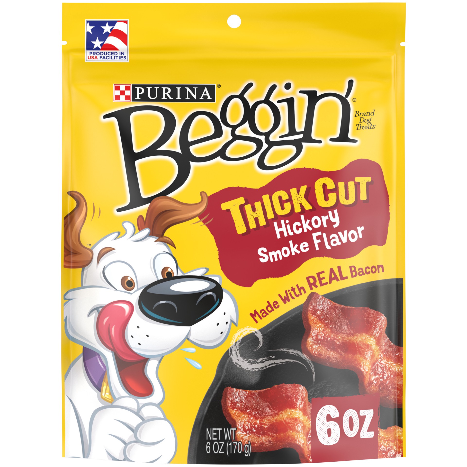 slide 1 of 9, Beggin' Purina Beggin' Strips With Real Meat Dog Treats, Thick Cut Hickory Smoke Flavor, 6 oz