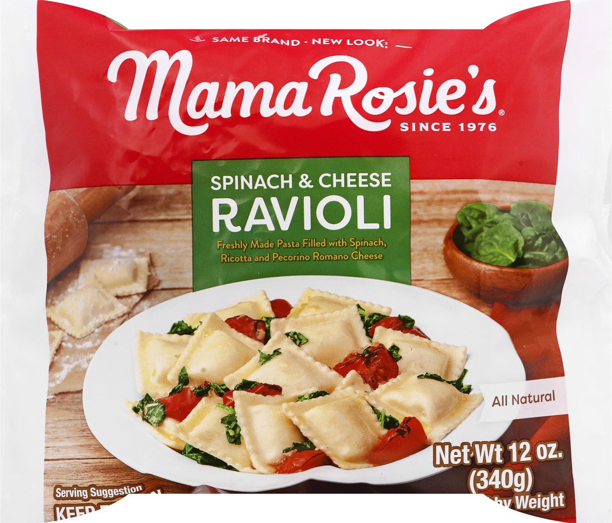 slide 1 of 13, Mama Rosie's Spinach & Cheese Ravioli 12 oz, 13 oz