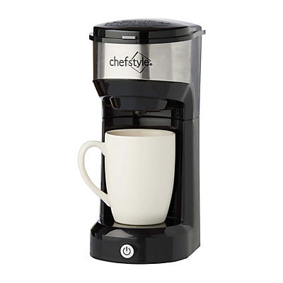 slide 1 of 1, chefstyle Black Single Serve Coffee Maker, 1 ct