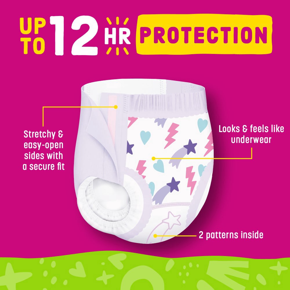 slide 3 of 5, Comforts 4T-5T Girls Training Pants, 1 ct