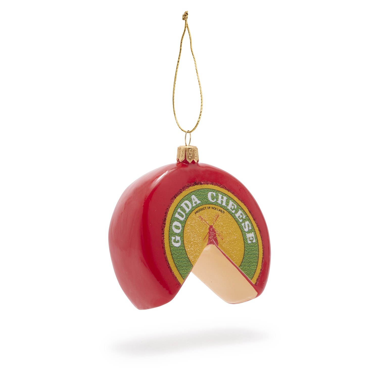 slide 1 of 1, Sur La Table Gouda Cheese Glass Ornament, 1 ct