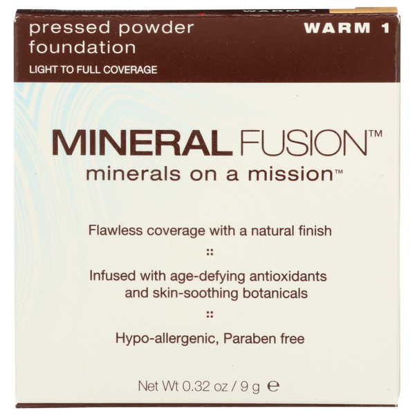 slide 1 of 1, Mineral Fusion Mineral Fusion Minerals On A Mission Pressed Powder Foundation 1 Warm, 1 ct