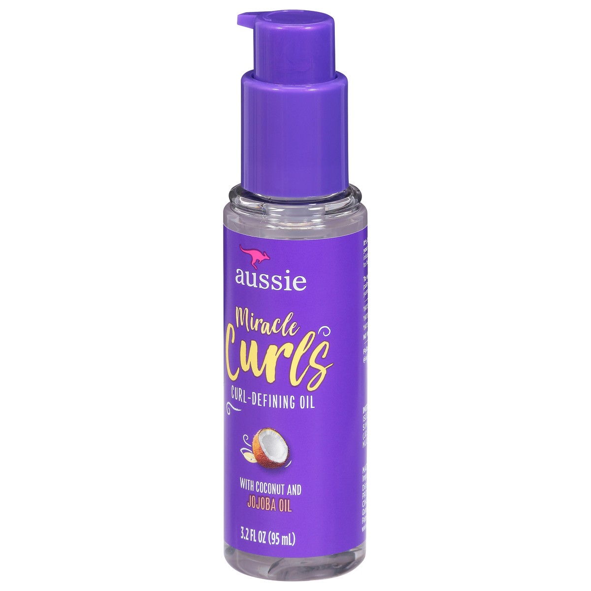 slide 3 of 9, Aussie Miracle Curls Curl-Defining Oil with Coconut and Jojoba Oil 3.2 fl oz, 3.2 fl oz