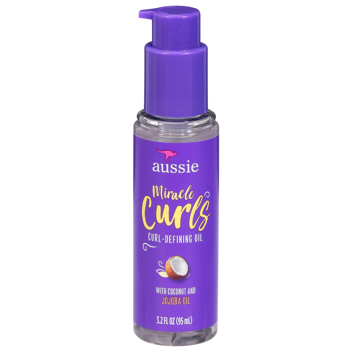 slide 1 of 9, Aussie Miracle Curls Curl-Defining Oil with Coconut and Jojoba Oil 3.2 fl oz, 3.2 fl oz