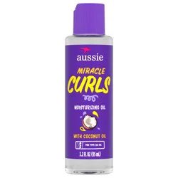 Aussie Miracle Curls Moisturizing Oil Treatment with Hydrating Coconut Oil 3.2 fl oz