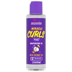 Aussie Miracle Curls Moisturizing Oil Treatment with Hydrating Coconut Oil 3.2 fl oz