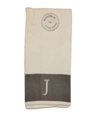 Monogram"J" Hand Towel, 16 in x 28 in