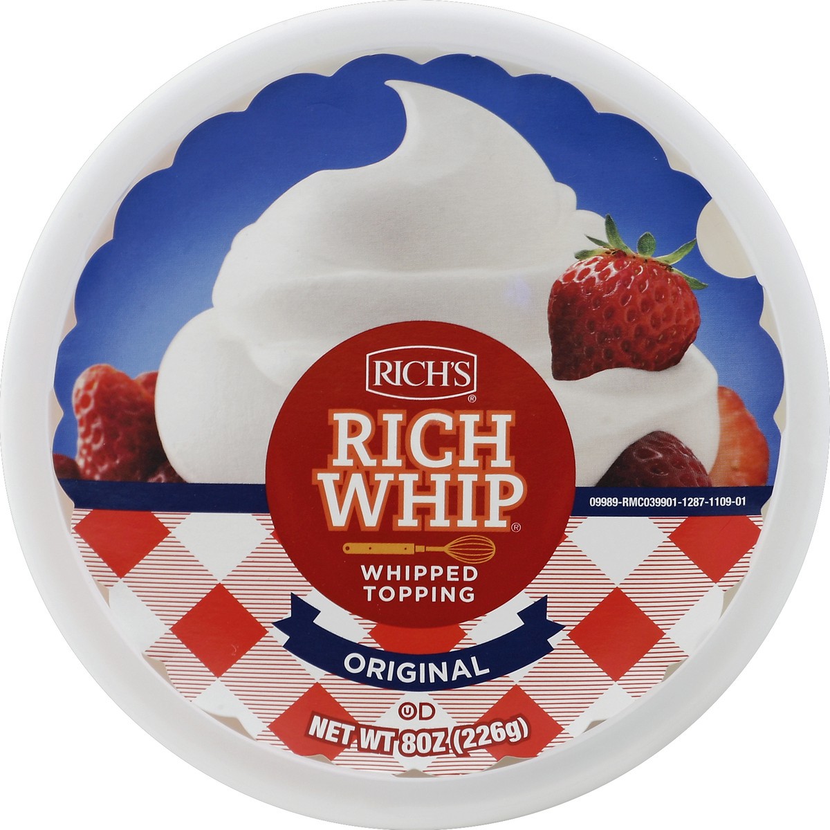 slide 3 of 3, Rich's Original Whipped Topping 8 oz, 8 oz