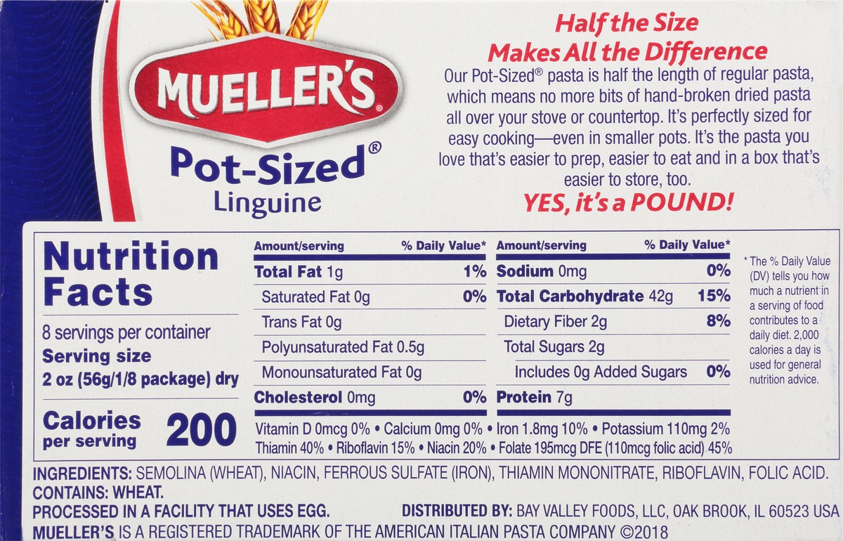 slide 6 of 14, Mueller's Pot-Sized Linguine 16 oz, 16 oz