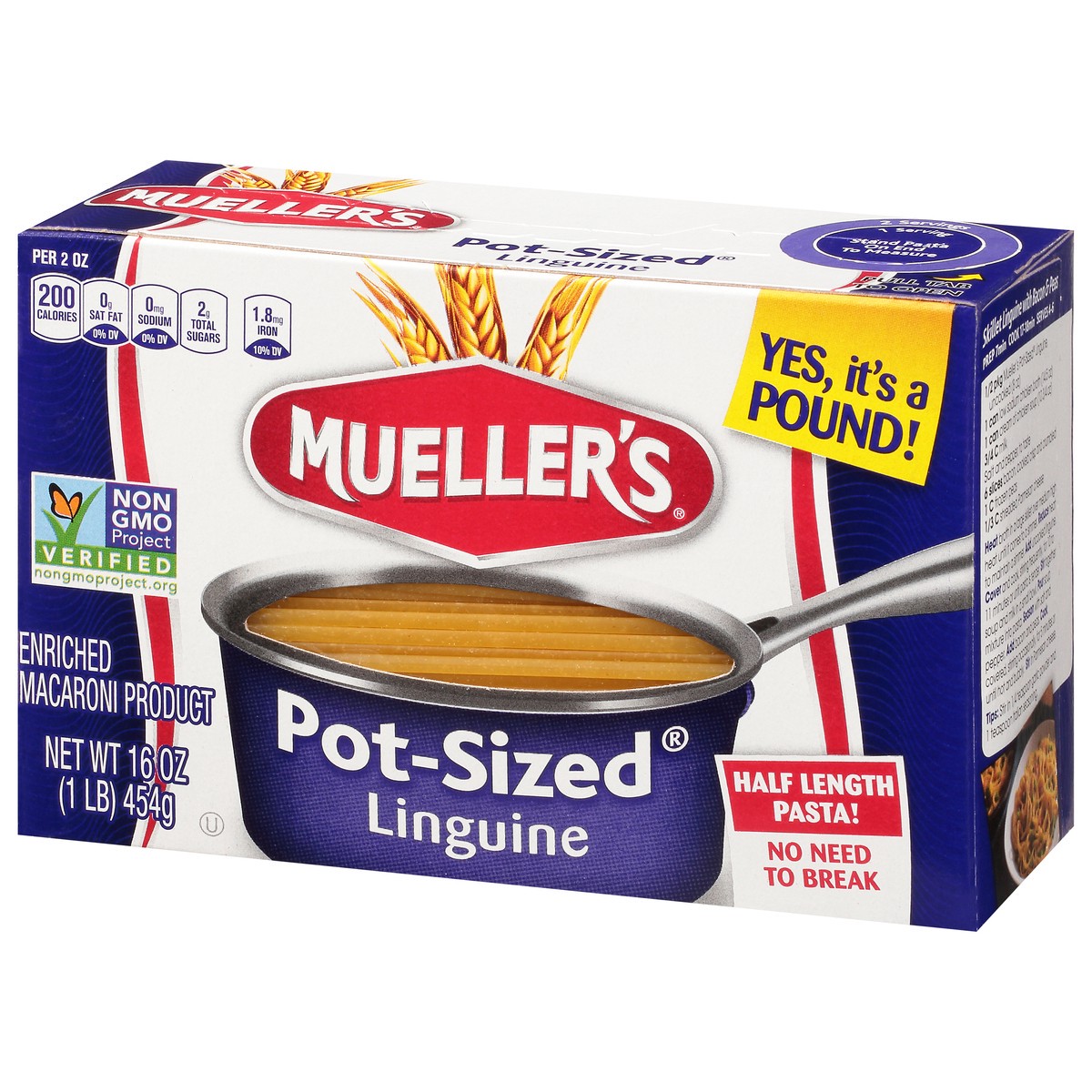 slide 3 of 14, Mueller's Pot-Sized Linguine 16 oz, 16 oz