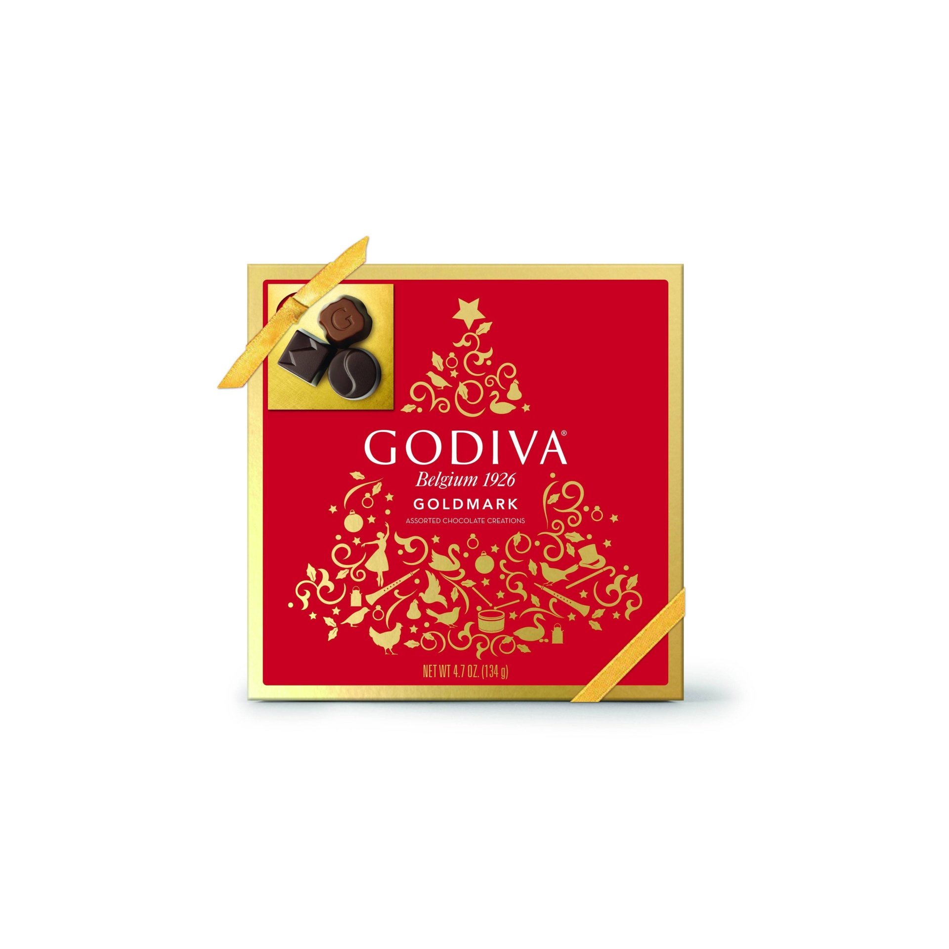 slide 1 of 1, Godiva Christmas Assorted Chocolates, 11 ct; 5 oz