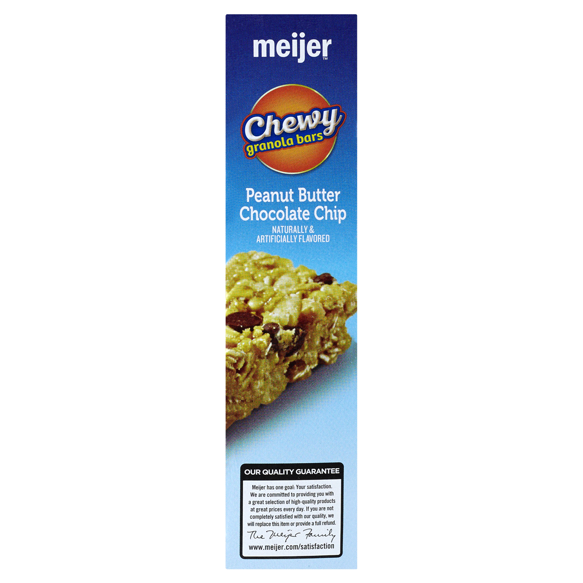 slide 2 of 5, Meijer Chewy Peanut Butter & Chocolate Chip Granola Bars, 8 ct