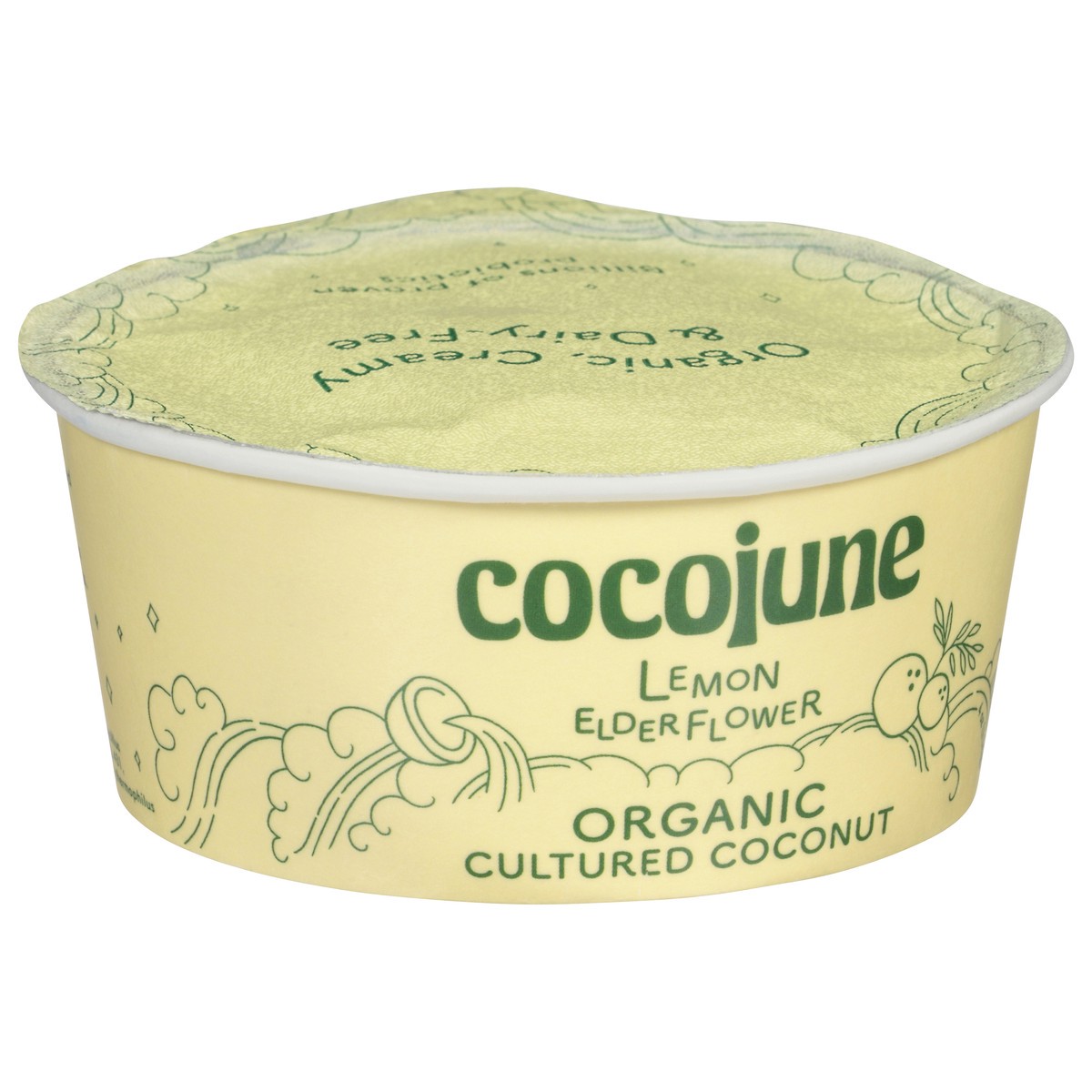 slide 13 of 13, Cocojune Organic Lemon Elderflower Cultured Coconut, 4 fl oz