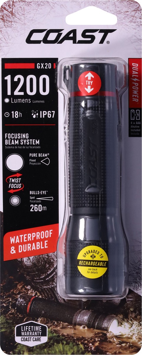 slide 3 of 11, Coast GX20 1200 Lumens Flashlight 1 ea, 1 ct
