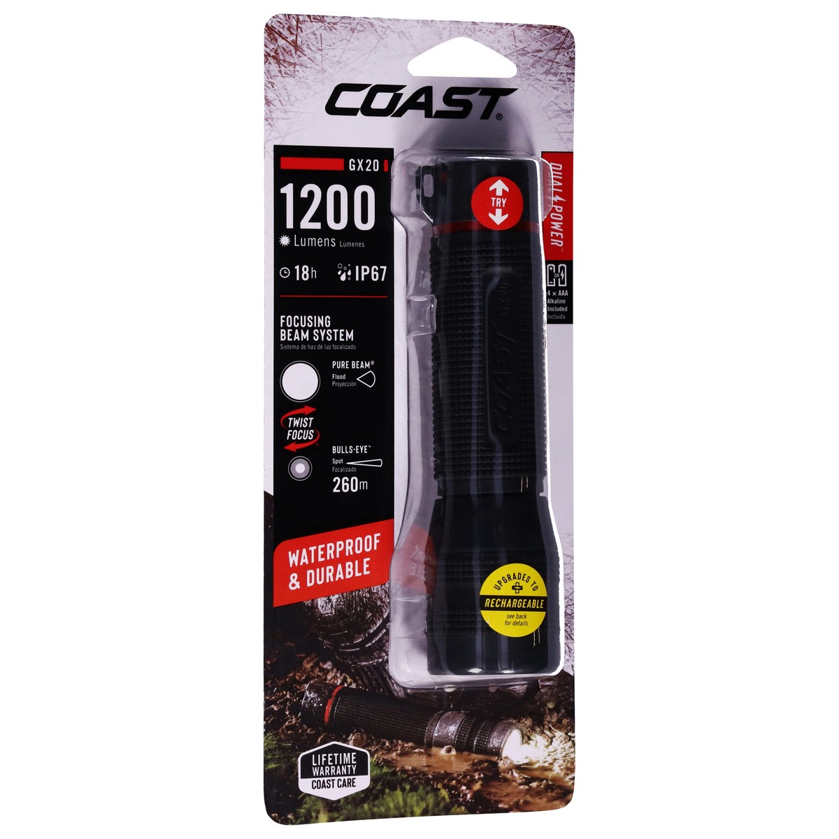 slide 5 of 11, Coast GX20 1200 Lumens Flashlight 1 ea, 1 ct