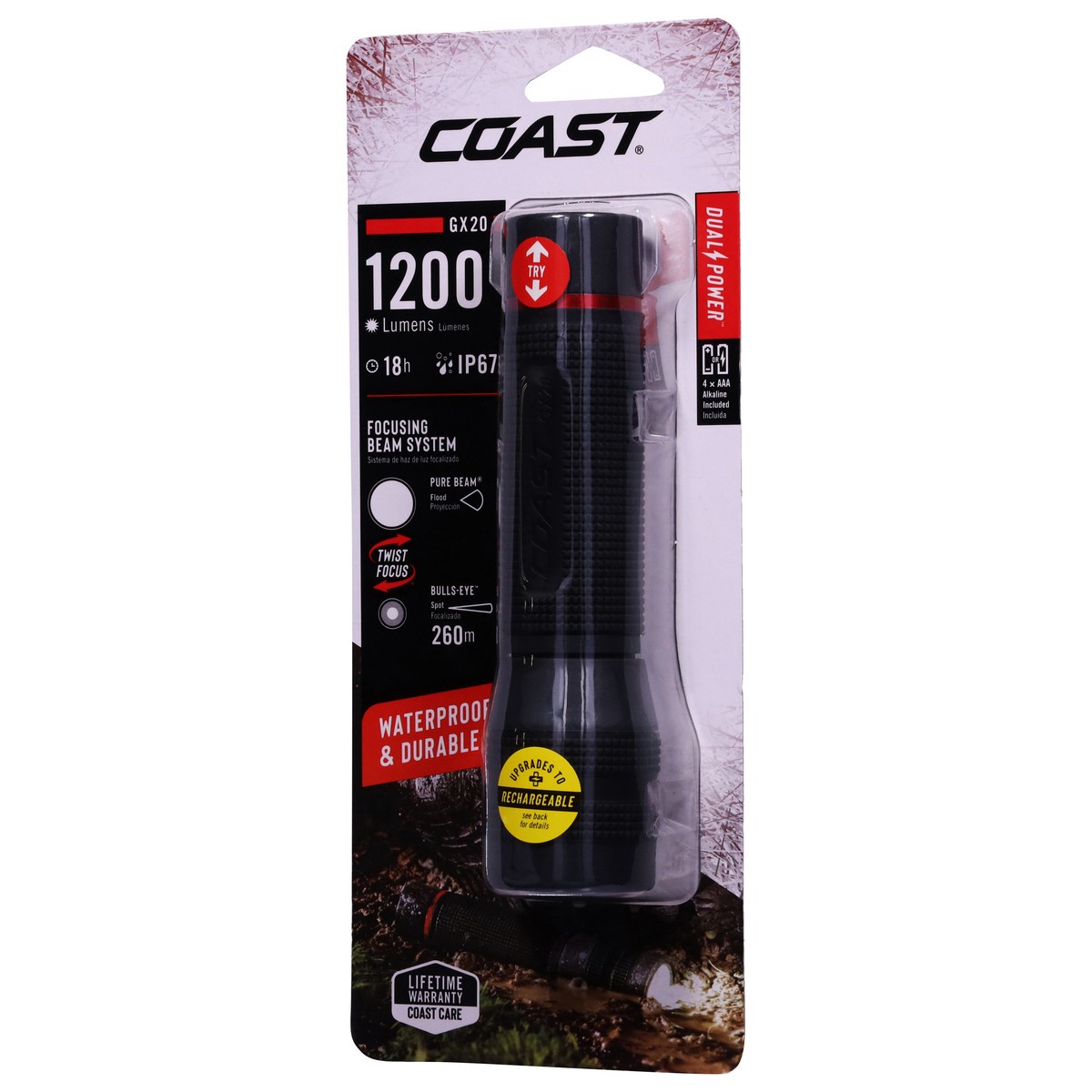 slide 11 of 11, Coast GX20 1200 Lumens Flashlight 1 ea, 1 ct