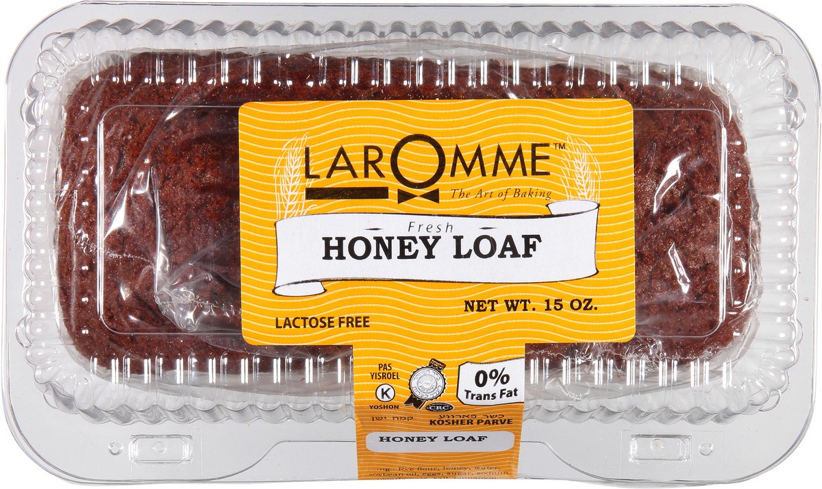 slide 4 of 9, Laromme Fresh Honey Loaf 15 oz Clam Shell, 15 oz