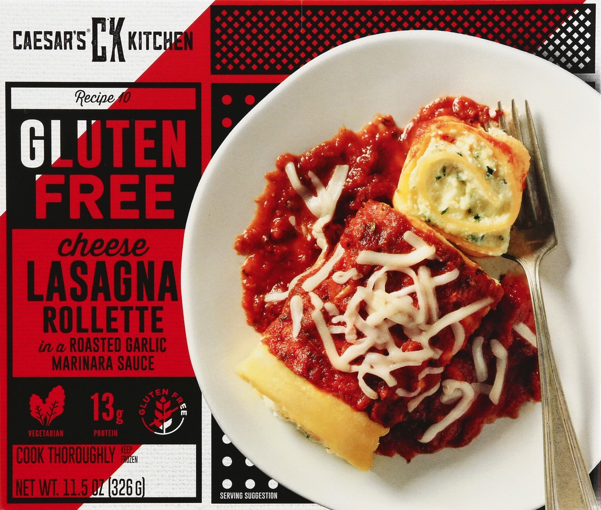 slide 1 of 6, Caesar's Kitchen Cheese Lasagna Rollette 11.5 oz, 11.5 oz