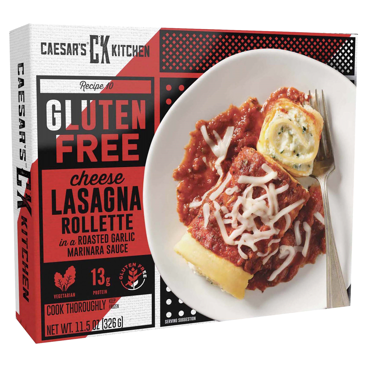 slide 1 of 9, Caesar's Cheese Lasagna In Marinara Sauce, 11.5 oz