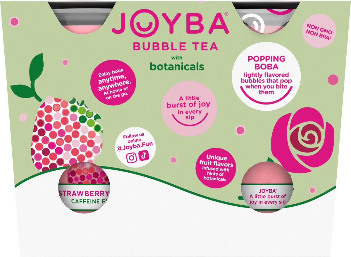 slide 8 of 11, JOYBA Strawberry Rose Bubble Tea 4-12 fl oz., Cup, 4 ct