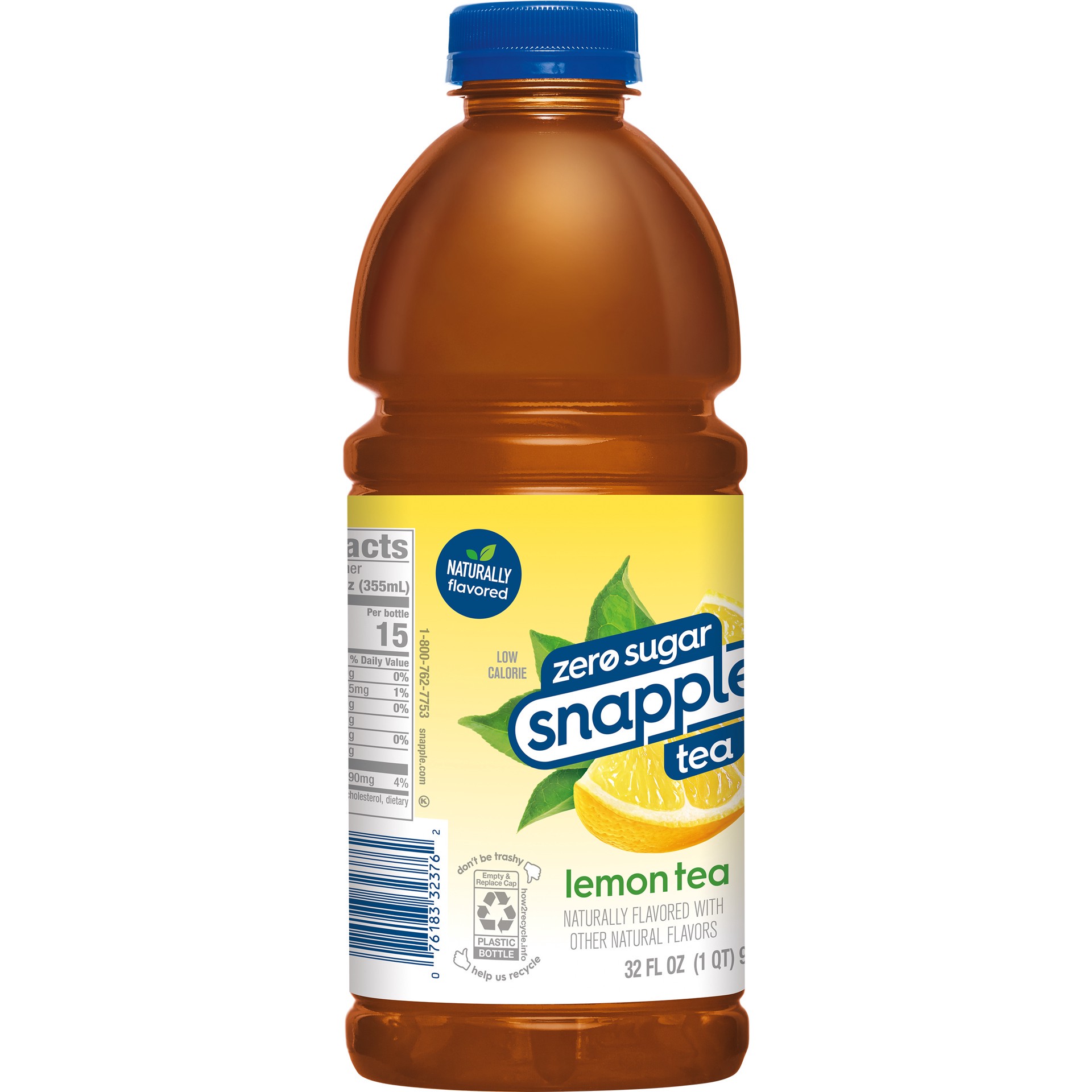 slide 5 of 8, Snapple Zero Sugar Lemon Tea- 32 fl oz, 32 fl oz