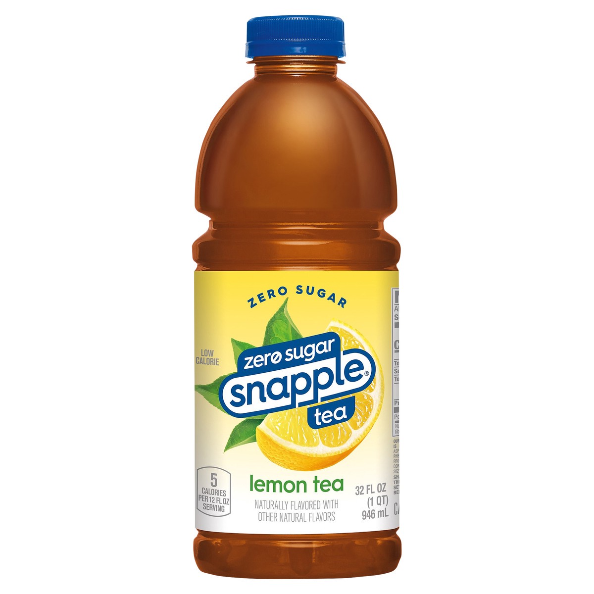 slide 1 of 8, Snapple Zero Sugar Lemon Tea- 32 fl oz, 32 fl oz