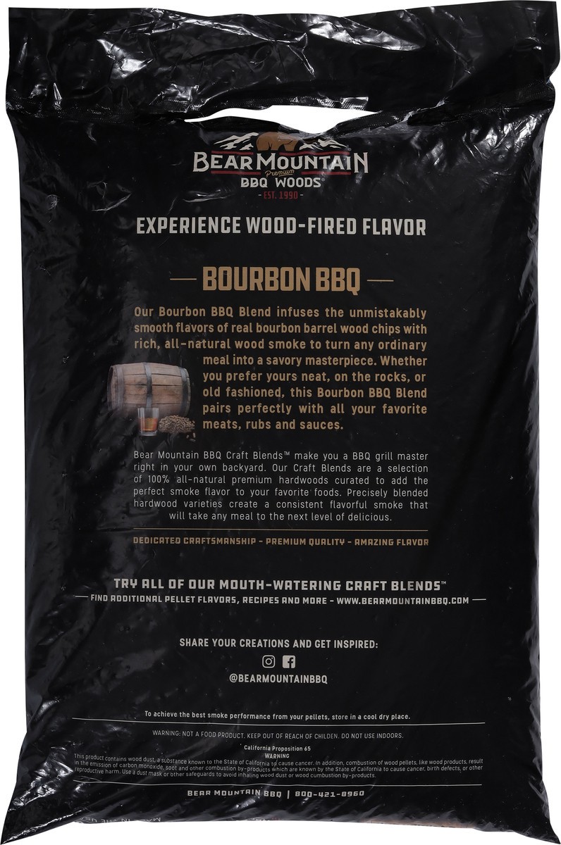 slide 7 of 9, Bear Mountain BBQ Woods Premium Bourbon BBQ Hardwood Pellets 20 lb, 20 lb