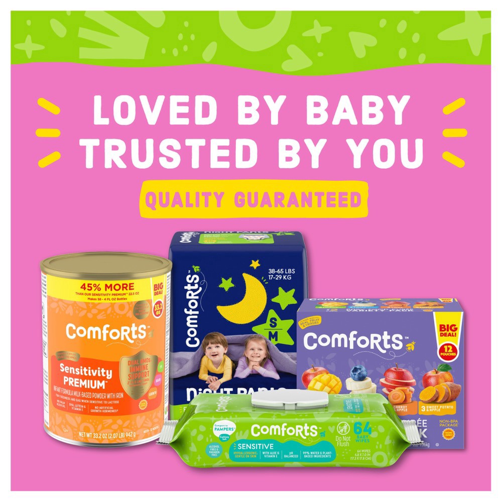 slide 2 of 5, Comforts Girl Training Pants, 2t-3t